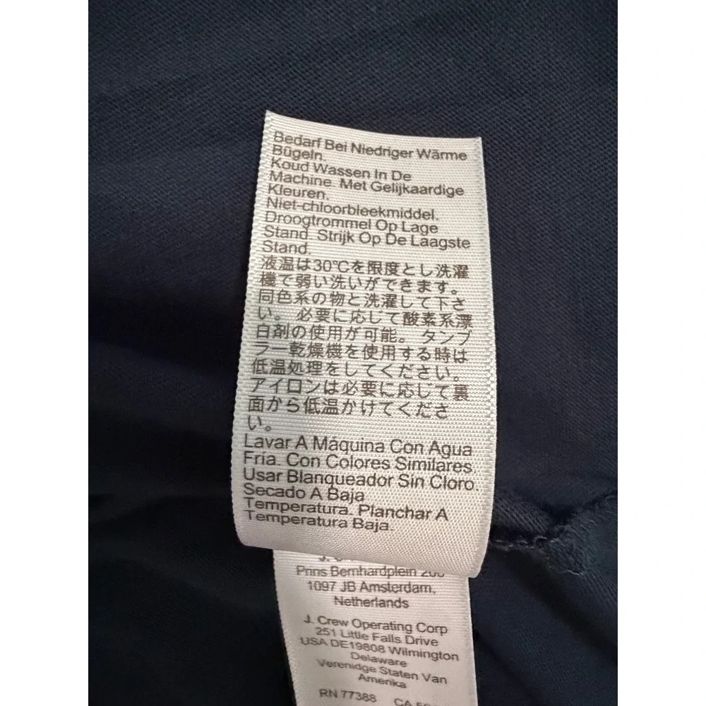 J Crew Washed Tee Vintage Navy 100% Cotton Knit Short Sleeve Crewneck S